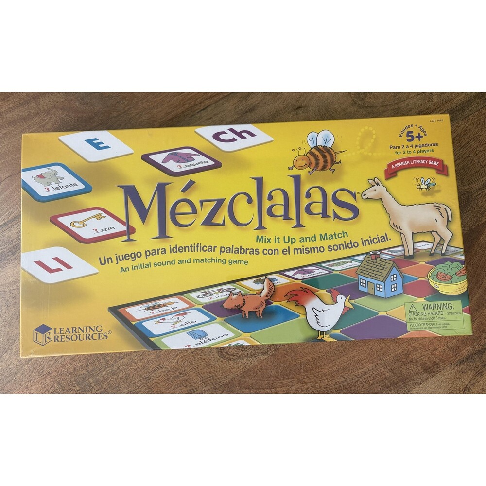 Learning Resources Mézclalas Mix Up Match Spanish Board Game 2-4 Players 5+ New